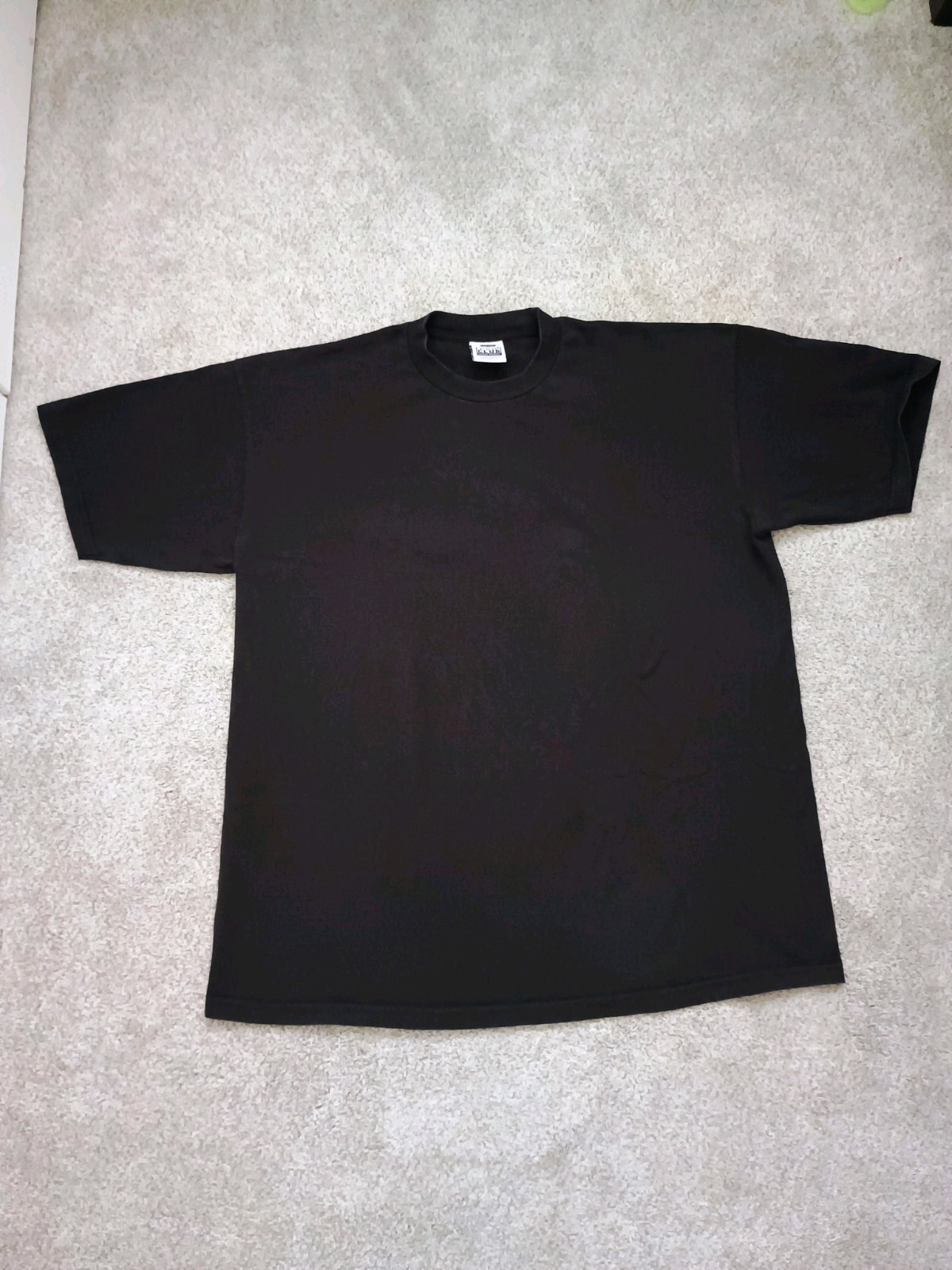 Pro Club Heavyweight Black Crew Neck Short Sleeve T-Shirt Men's 3XL Tall gallery