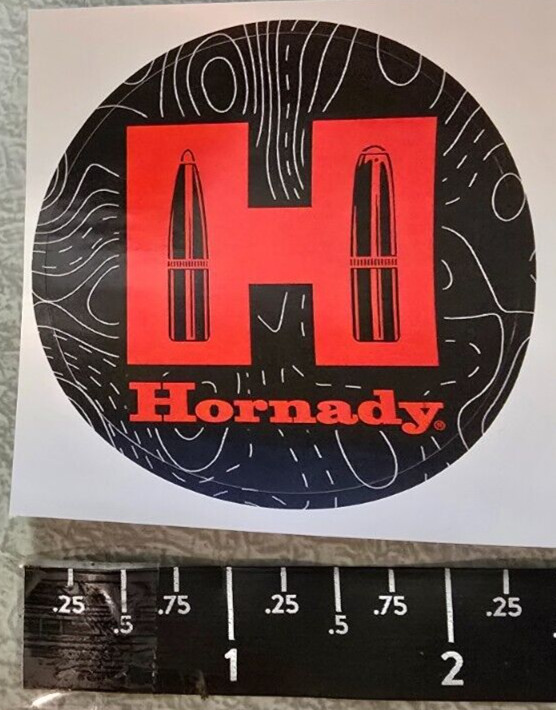 #4 of 10 – Hornady Ammunition Ammo Reloading Vinyl Sticker Decal SHOT Show