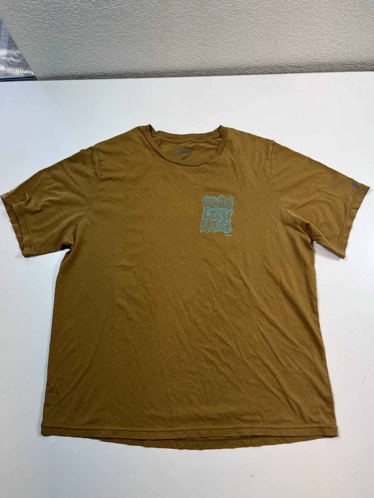 Orange Brown Janji Short Sleeve Run Every Where Running Tshirt Shirt Men's Large gallery