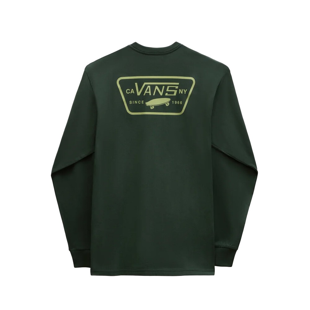 Vans “Full Patch Back” Long Sleeve Tee (Deep Forest Winter) T-Shirt