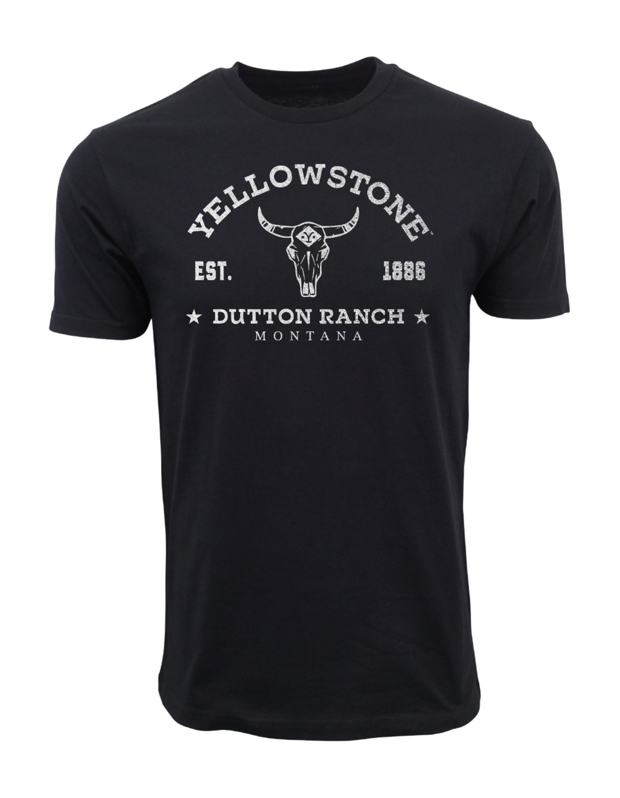 YELLOWSTONE DUTTON RANCH MONTANA T SHIRT DISTRESS LOGO OFFICIAL LICENSE T SHIRT gallery