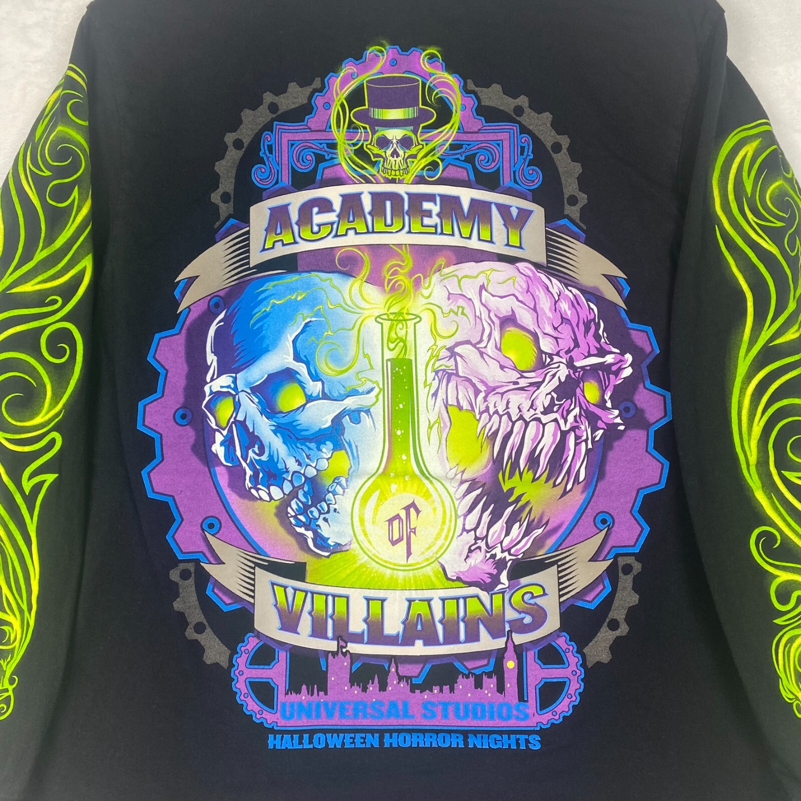 Universal Horror Nights Academy Of Villains Graphic Shirt Mens Medium Black gallery