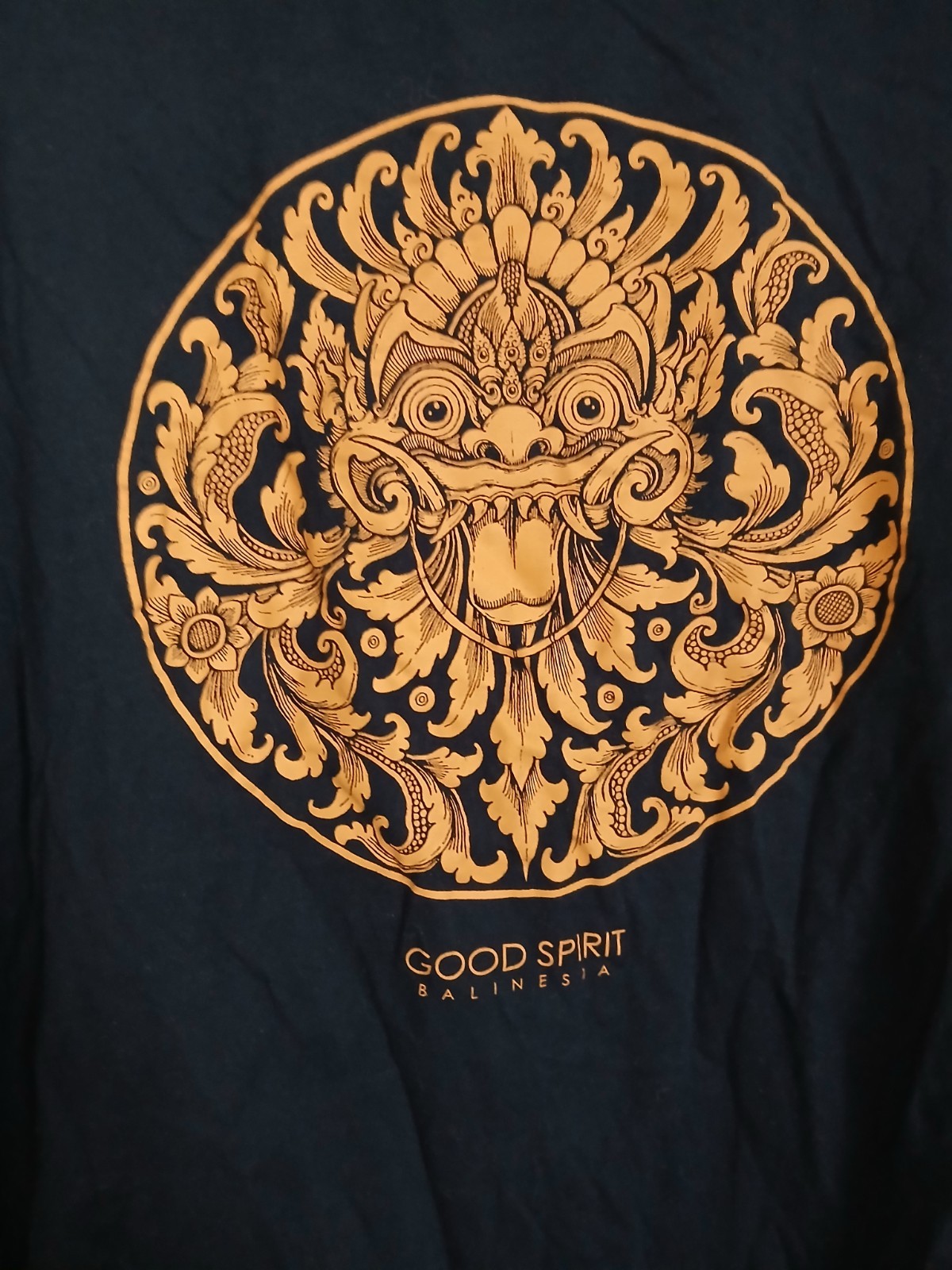 Spectacular NEW Balinesia XXL Dark Blue T Shirt 100% Cotton BALI Indonesia In US gallery