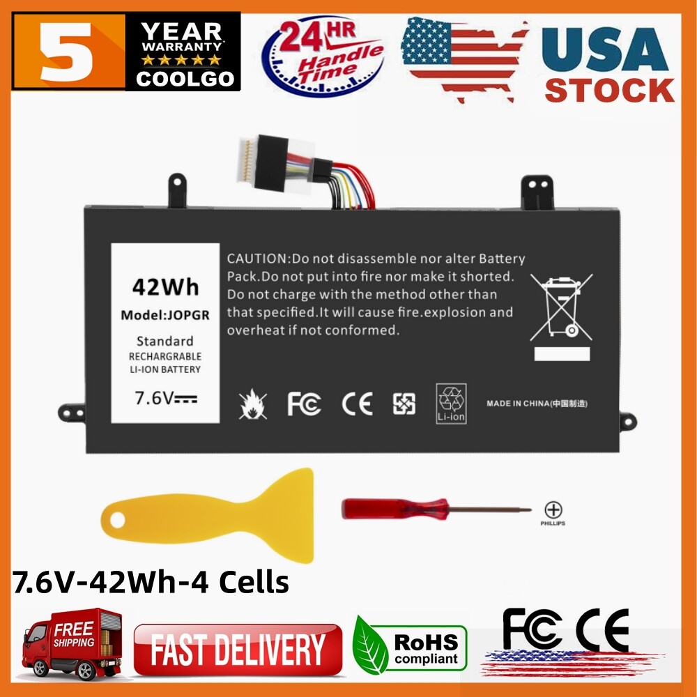 ✅J0PGR JOPGR Battery For Dell Latitude 12 5285 5290 E5285 RDYCT 1WND8 /Charger