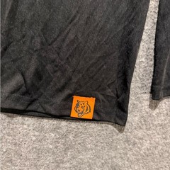 Cincinnati Bengals Pullover 1/4 Zip Tee Shirt Mens XL black NFL Team Lightweight