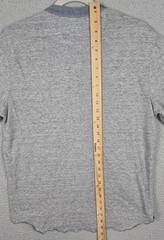Todd Snyder Chambray Loop Collar Henley T-Shirt Heather Gray Men’s Size Large