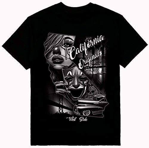 California Original West Coast Mens Heavyweight T-Shirt Printed On Shaka Wear Te gallery