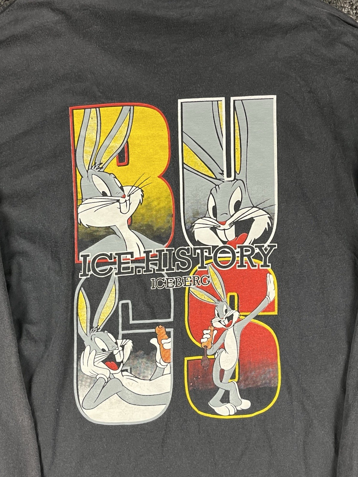 Vintage 90’s Bugs Bunny Looney Toones Iceberg Jeans Long Sleeve LG Double Sided gallery