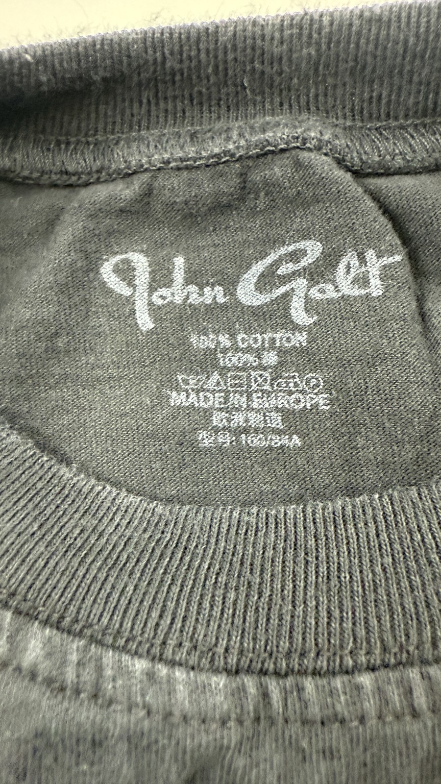 John Galt Crew Shirt Mens Large Black Austin Texas Music Festival 87-88 Stain gallery