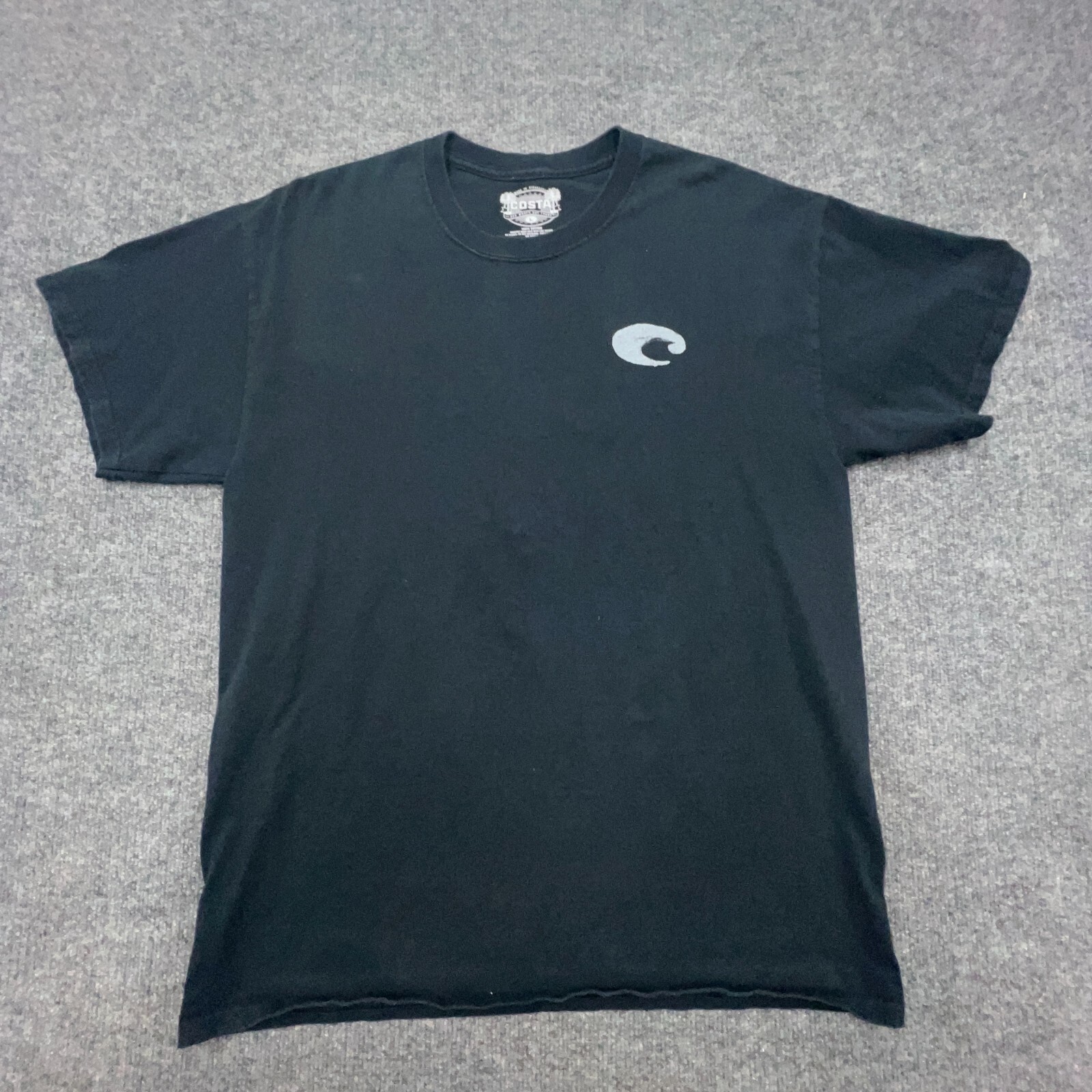 COSTA DEL MAR T Shirt Mens Medium Black Short Sleeve Born On The Water Marlin gallery