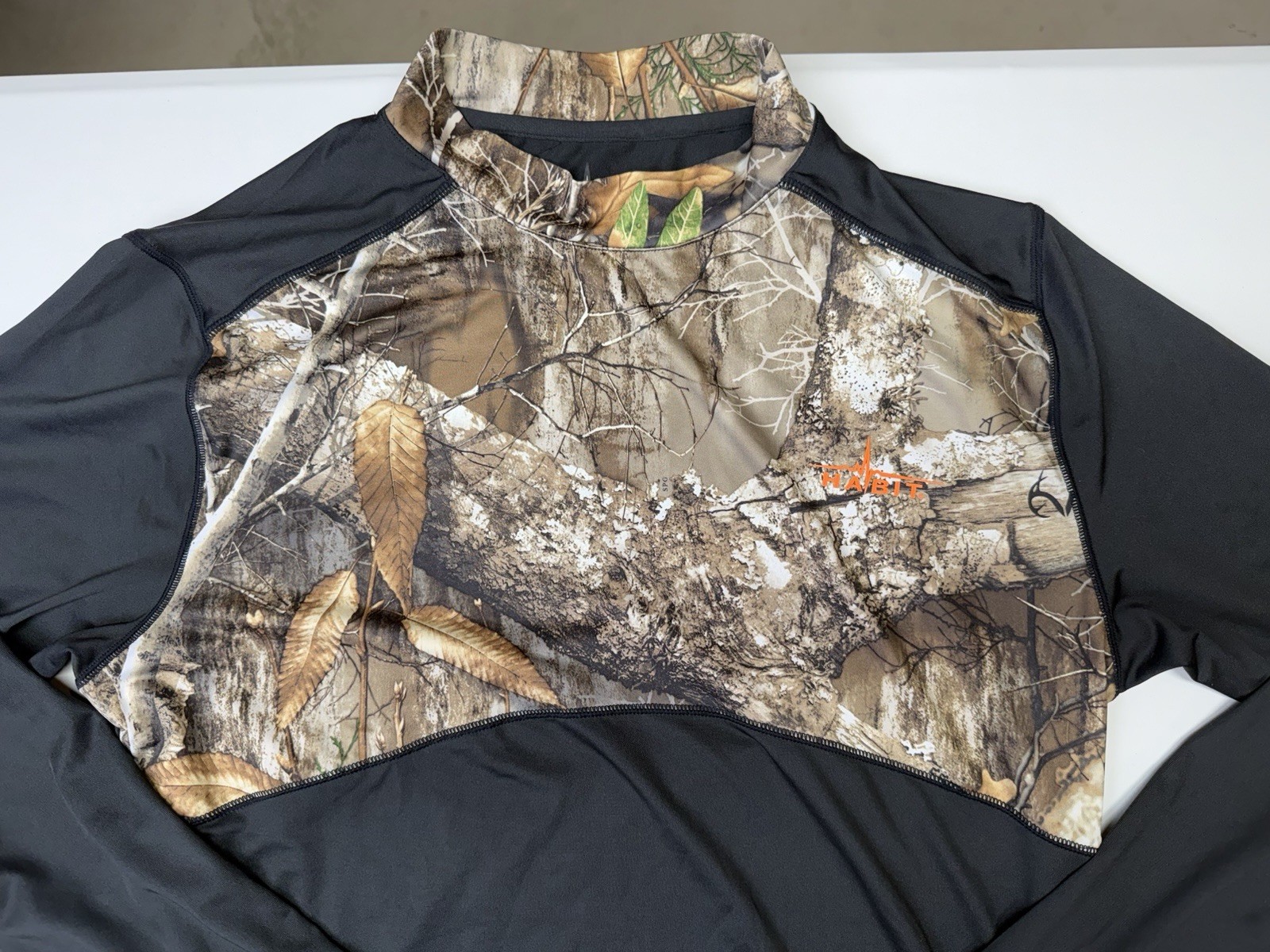 Habit Realtree Camouflage Scent Factor Shirt Hunting Long Sleeve Mens Sz Large gallery
