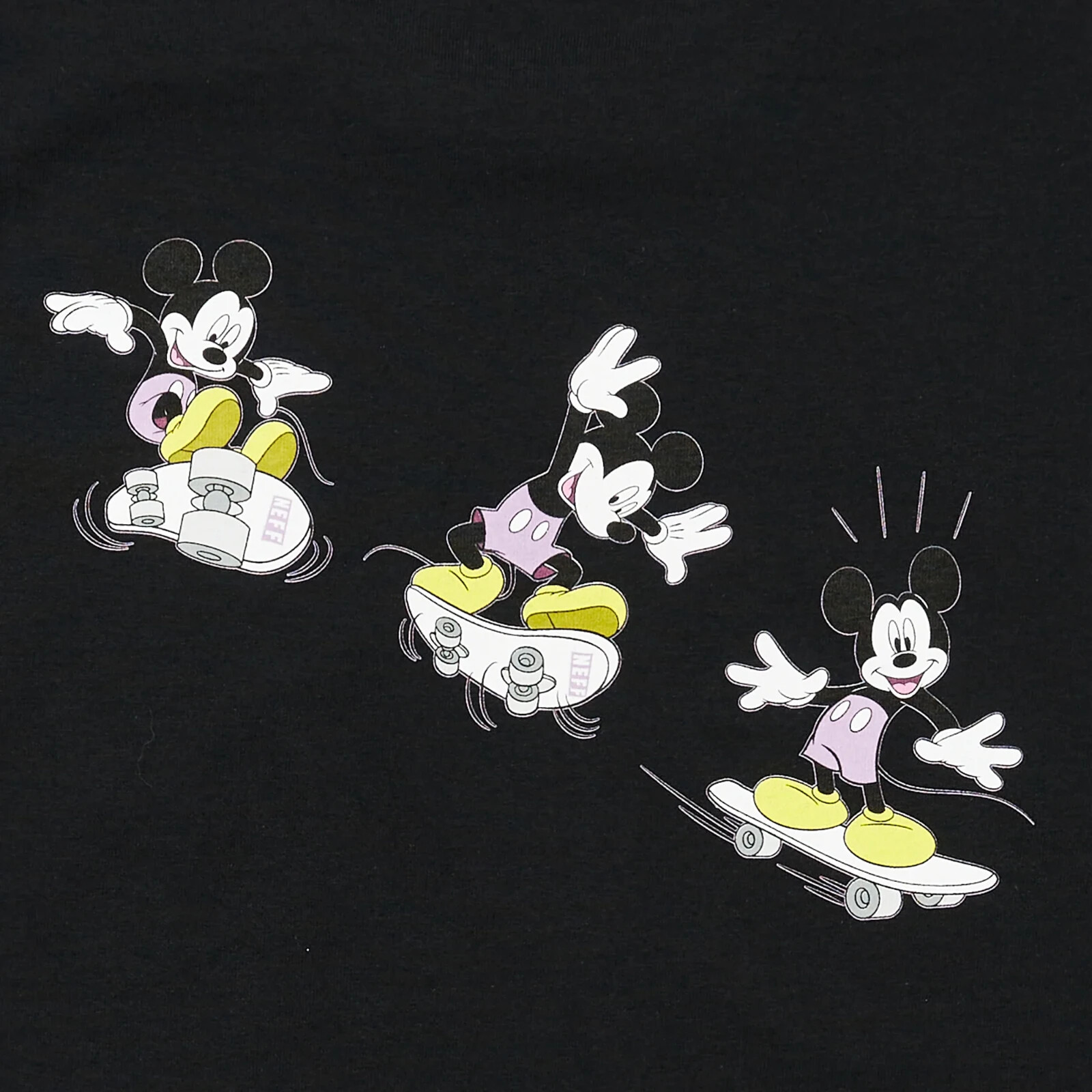 Neff x Disney Mens Mickey Mouse Skateboarding Kick Flip Landed It Shirt NWT S-XL gallery