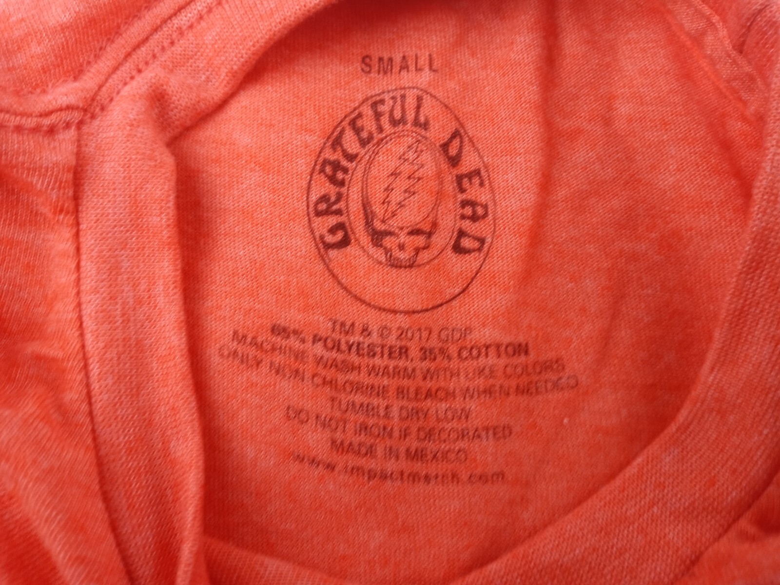 Grateful Dead Brand New Small soft 100% cotton Impact Merch T-shirt Out of print gallery