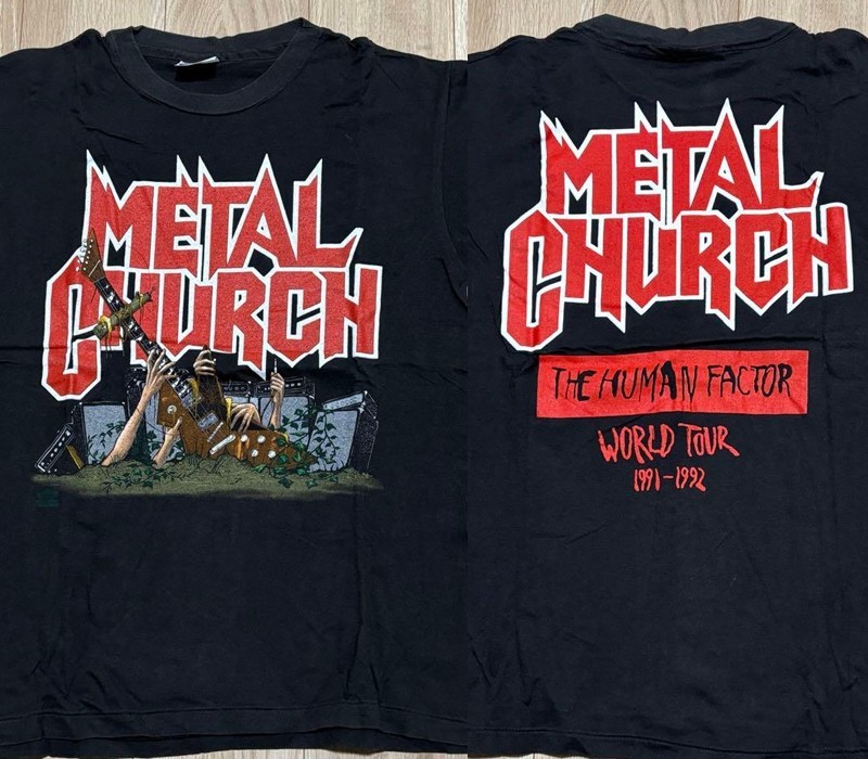 90s Metal Church Rock band Black T shirt Men Women Classic tee NH28472 gallery