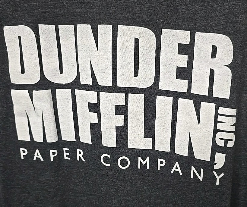 The Office Dunder Mifflin Inc Paper Company Men's Medium T-shirt Gray gallery