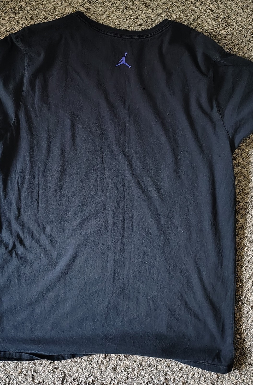 Jordan Air Jordan Jumpman Logo Graphic Print Black Crew Neck Tee Mens XL gallery