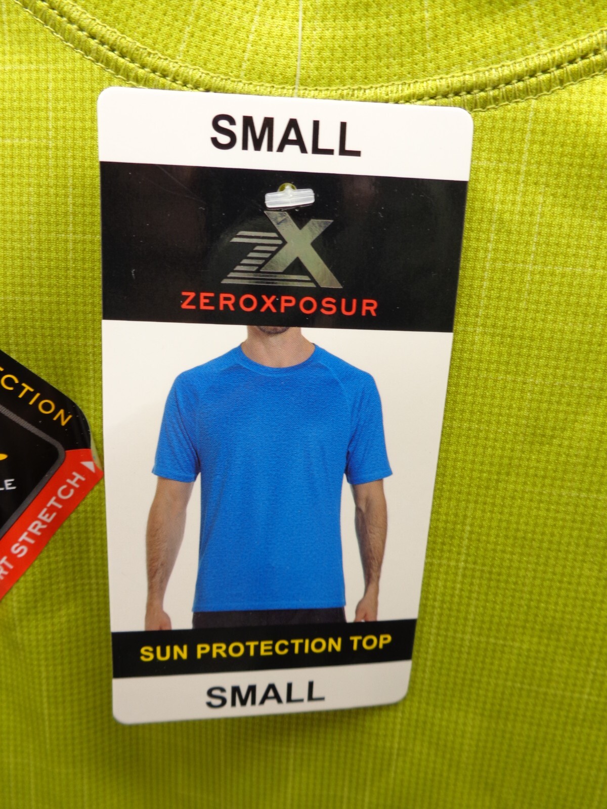 NEW Men's Zeroxposur Sun Protection Top Green Small gallery