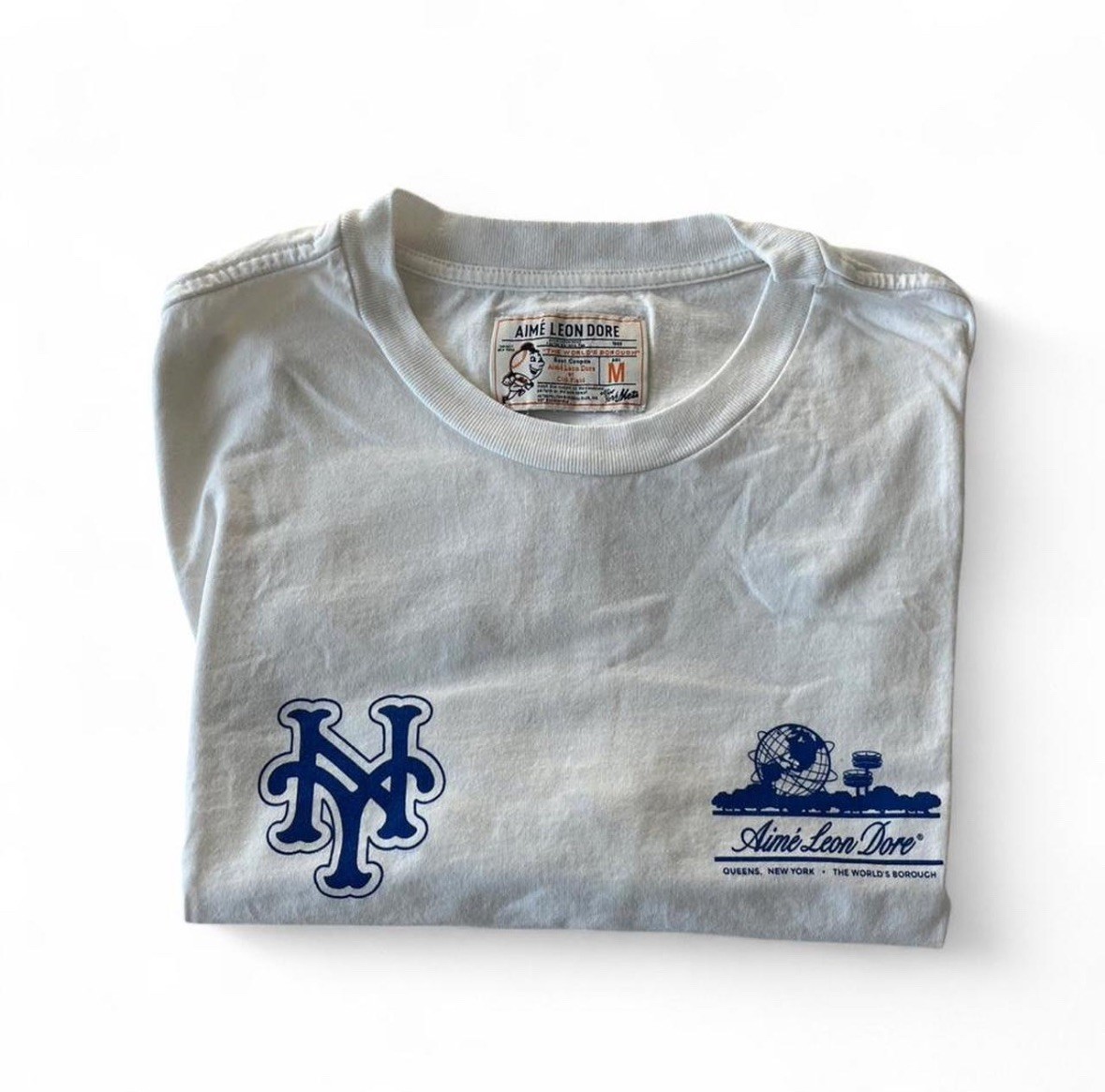 Aime Leon Dore ALD / New York Mets Unisphere Short-Sleeve Tee T-Shirt Size M