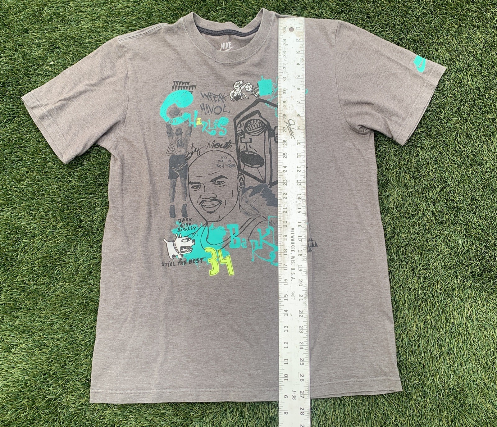 Charles Barkley Nike Mr Big Mouth Shirt Size M Wreak Havoc Not a role model NBA gallery