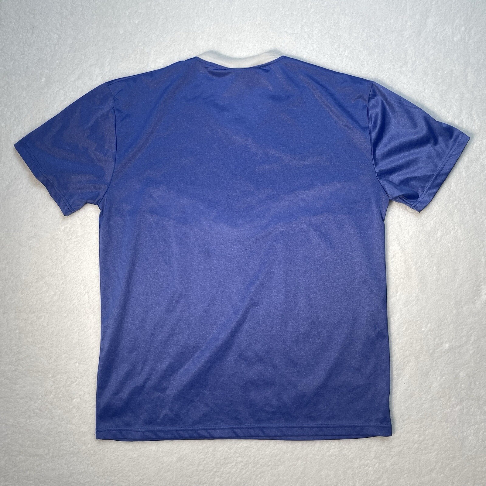 Vintage Nike Shirt Mens Large Blue White 90s 80s Soccer Football V Neck Retro gallery