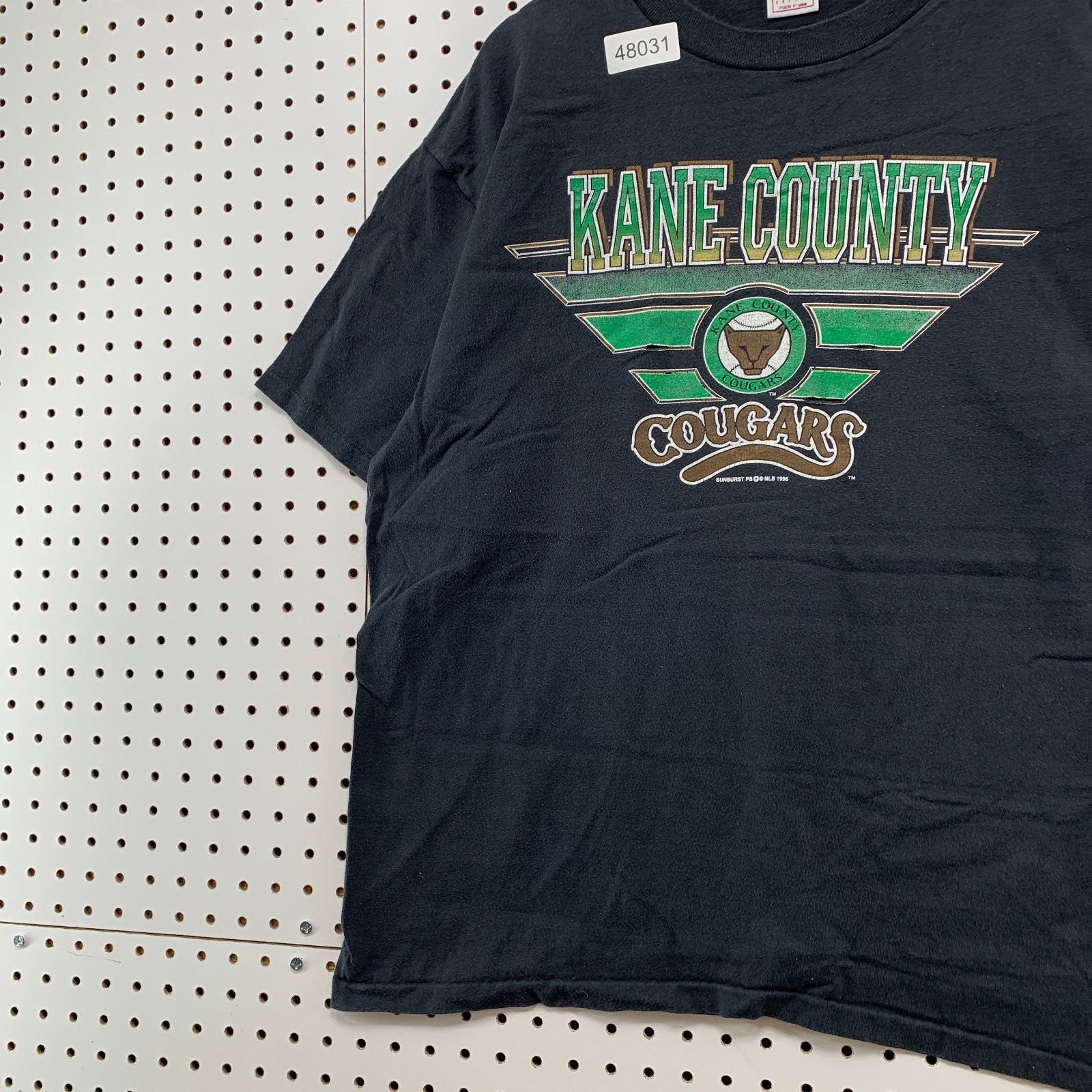 Vintage 90s Kane County Cougars T Shirt Mens XL SIngle Stitch Baseball 80s USA gallery
