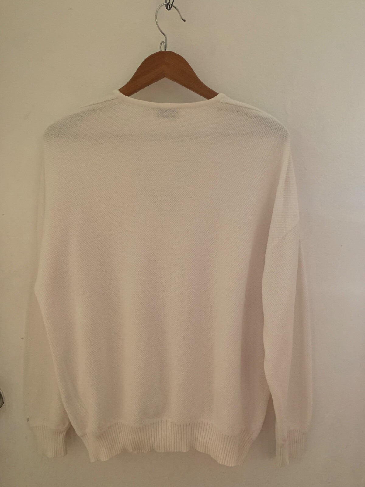 Saint Croix men's all seasons knit shirt heart shaped necklines color white L gallery