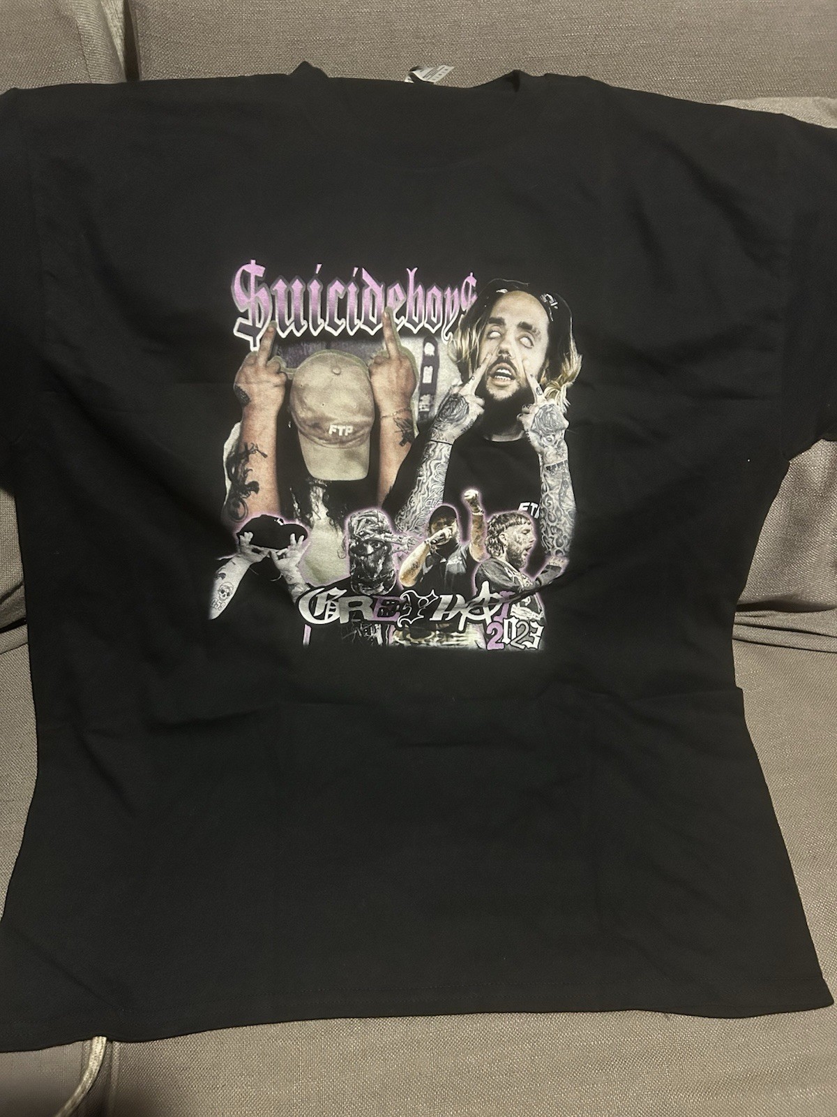 G59 Suicideboys Grey Day 2023 Graphic T-Shirt Large Black Rap Hip Hop gallery