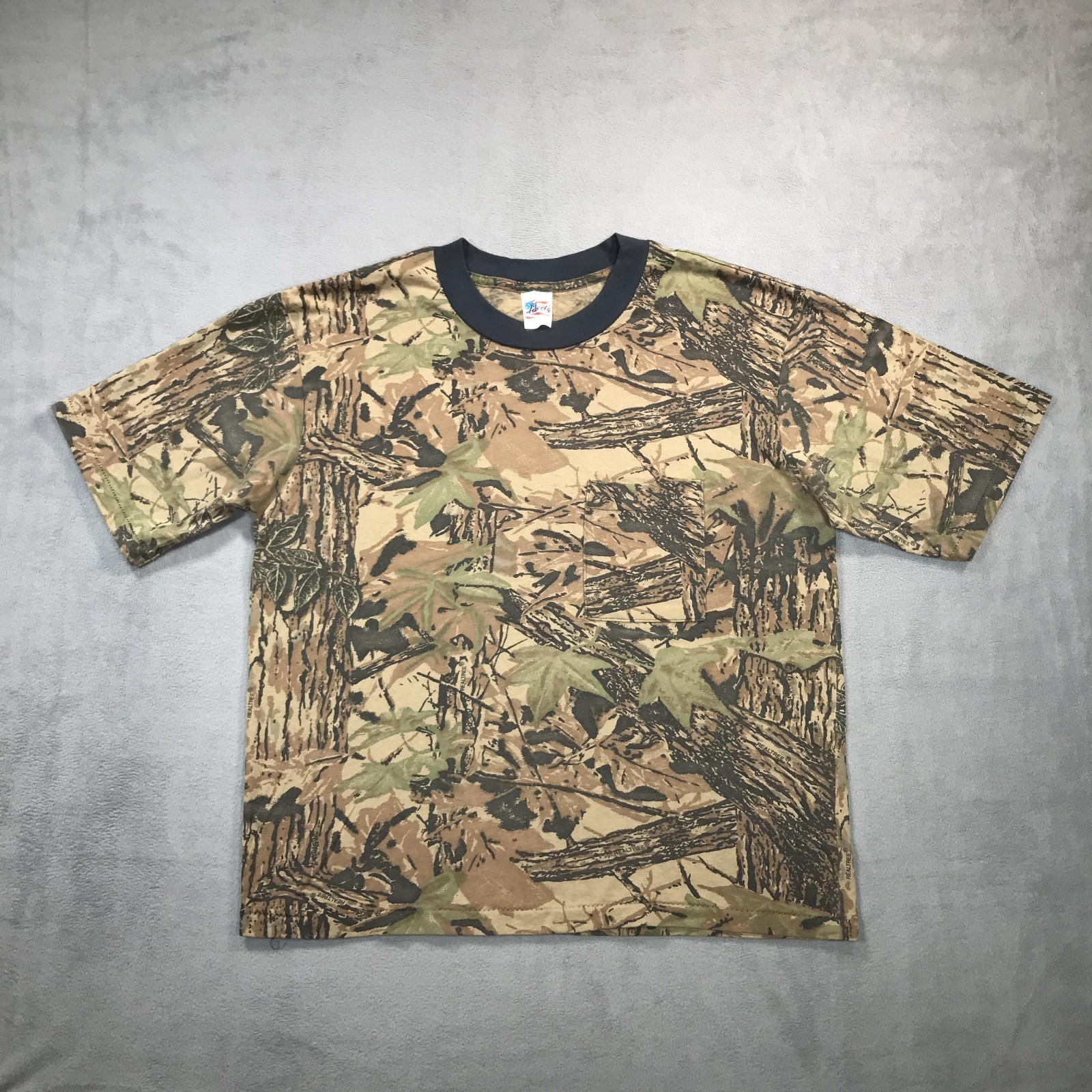 Vintage Realtree Camouflage Shirt Men Large Single Stitch Pocket Tee Liberty USA gallery