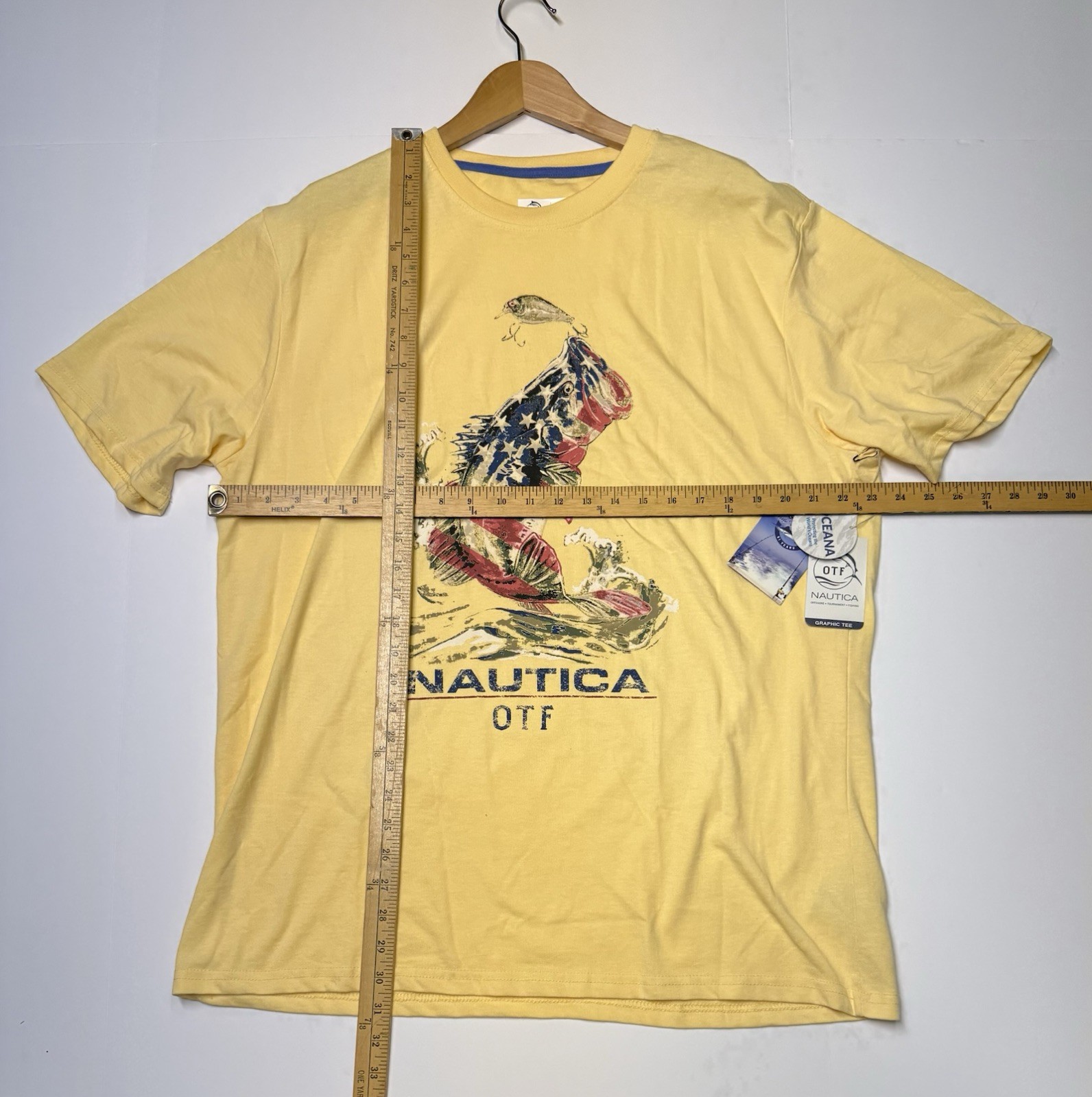 Nautica OTF Graphic Tee Piña Colada Men’s Size XL Short Sleeve Fishing NWT gallery