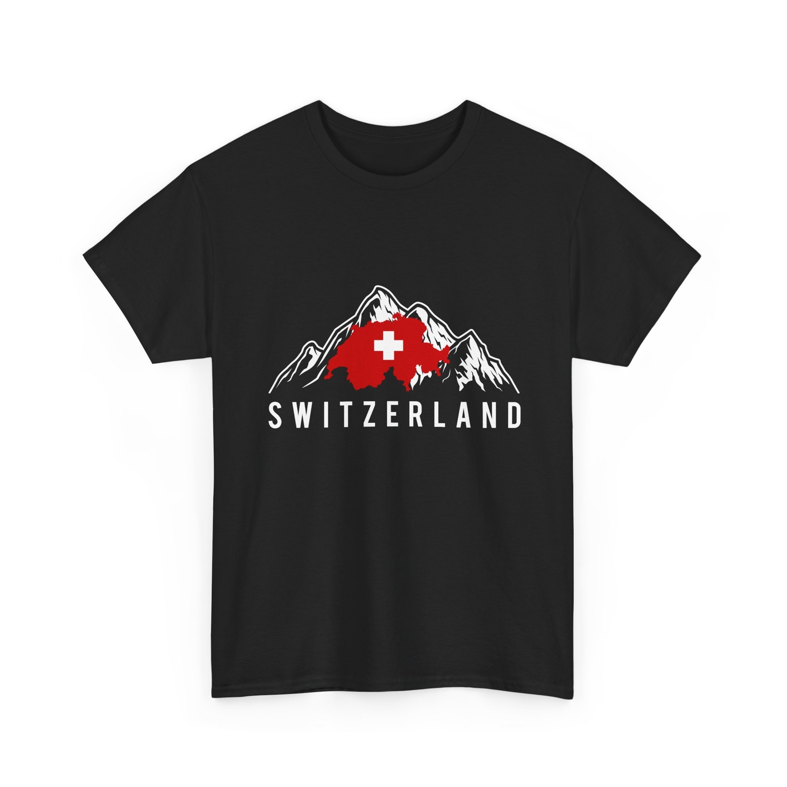 Switzerland T-Shirt, Swiss Alps Design, Swiss Map Tee, Switzerland Souvenir gallery