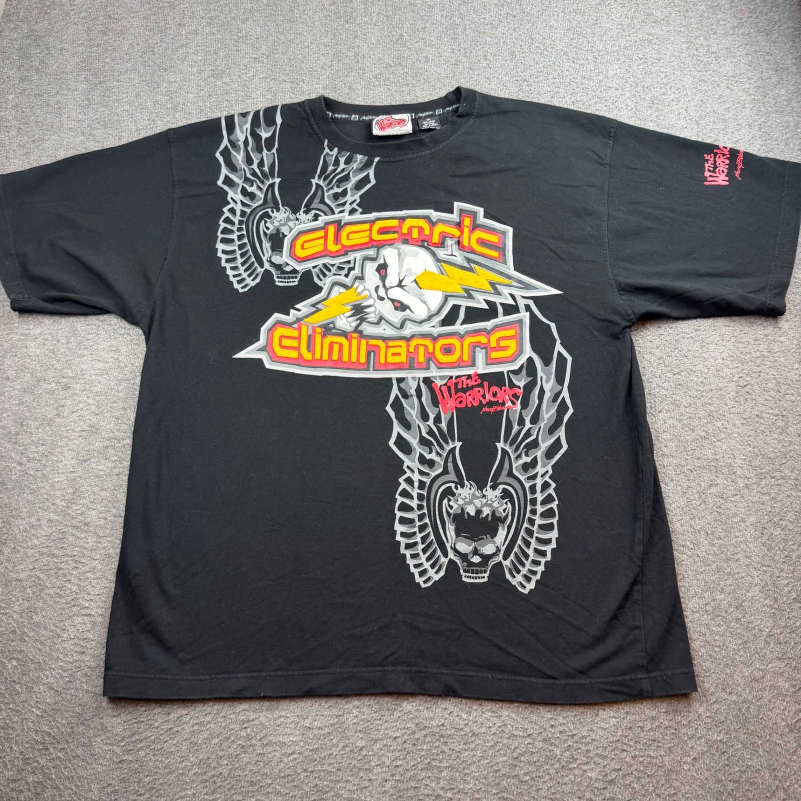 Johnny Blaze T-Shirt Men XXL Black The Warriors Electric Eliminators Graphic Tee gallery