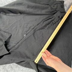 FB County Zip Shirt Mens Medium Black Half Zip Cargo Pocket Chicano Streetwear
