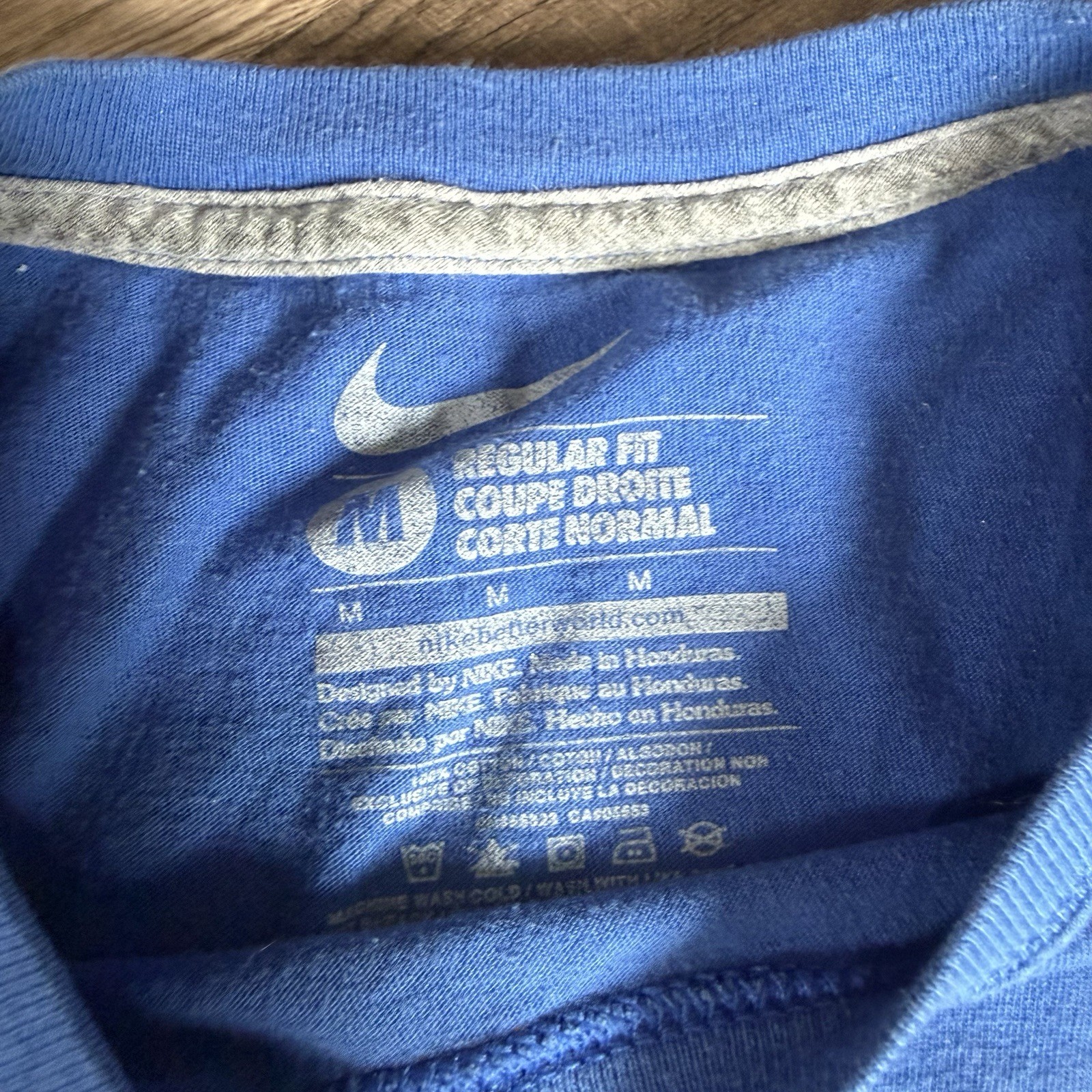 Nike Mens Blue Nashville Graphic Logo Crew Neck Regular Fit T-Shirt Size M gallery