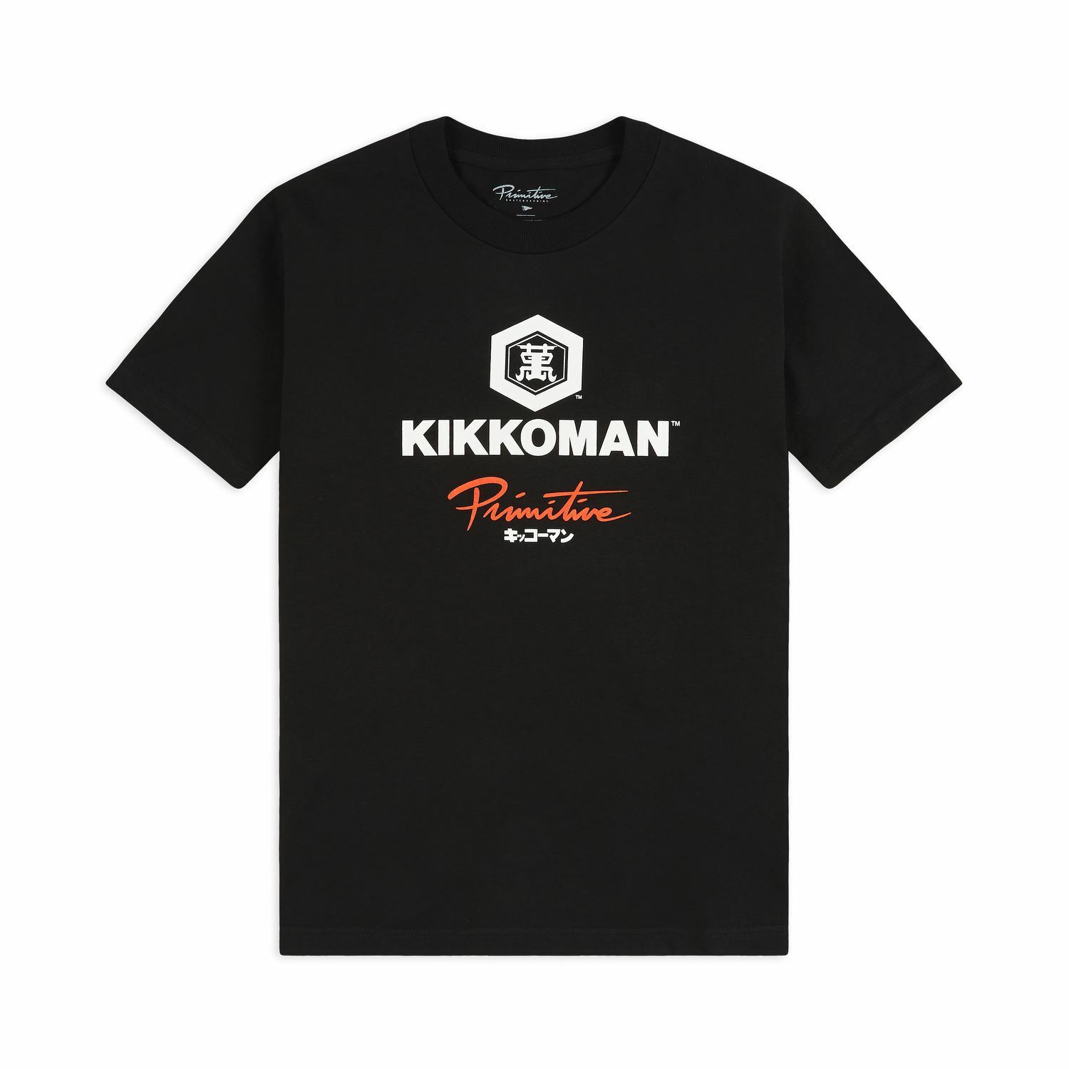 Primitive KIKKOMAN SAUCE TEE Black White Red Graphic S/S Regular Men’s T-Shirt