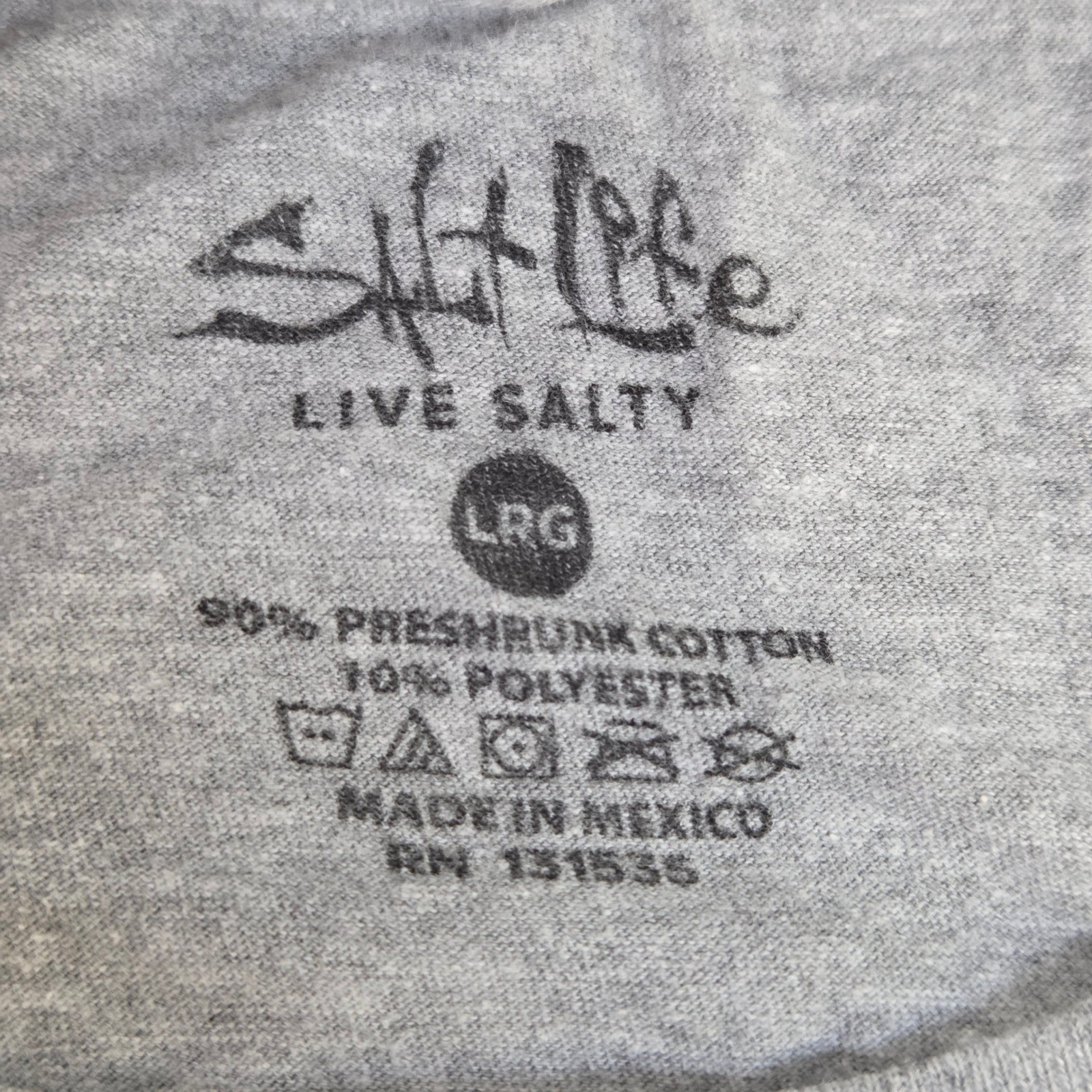 Salt Life Dive Bar T-Shirt Men's Large Gray Graphic Tee Spearfishing Flag gallery