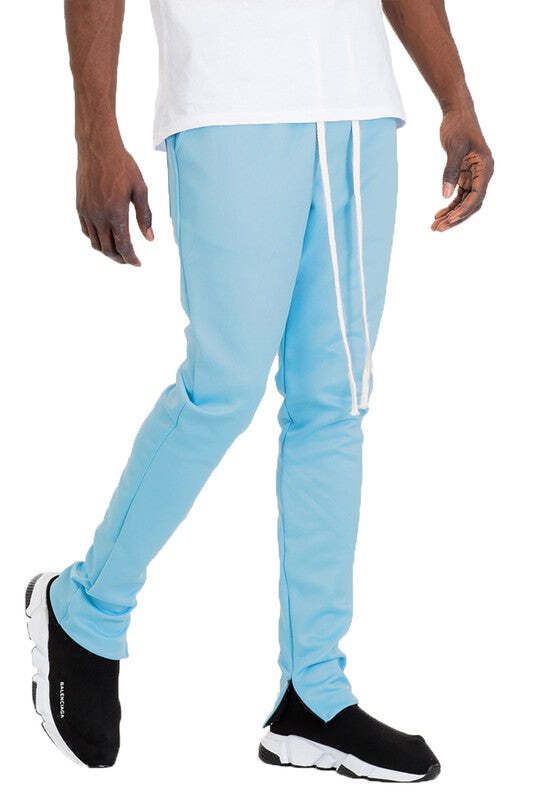 SOLID COLOR PLAIN BASIC TRACK PANTS gallery