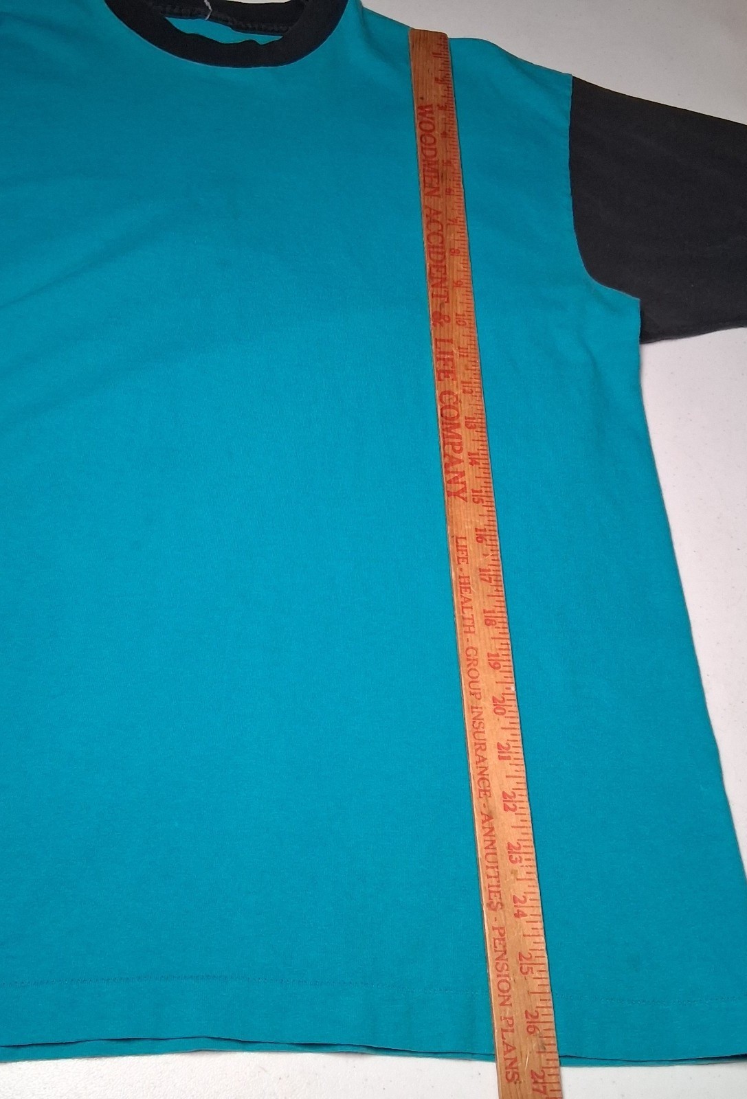 Vintage 1990s Colorblock T Shirt L Blue Black Single Stitch Grunge Skate READ gallery