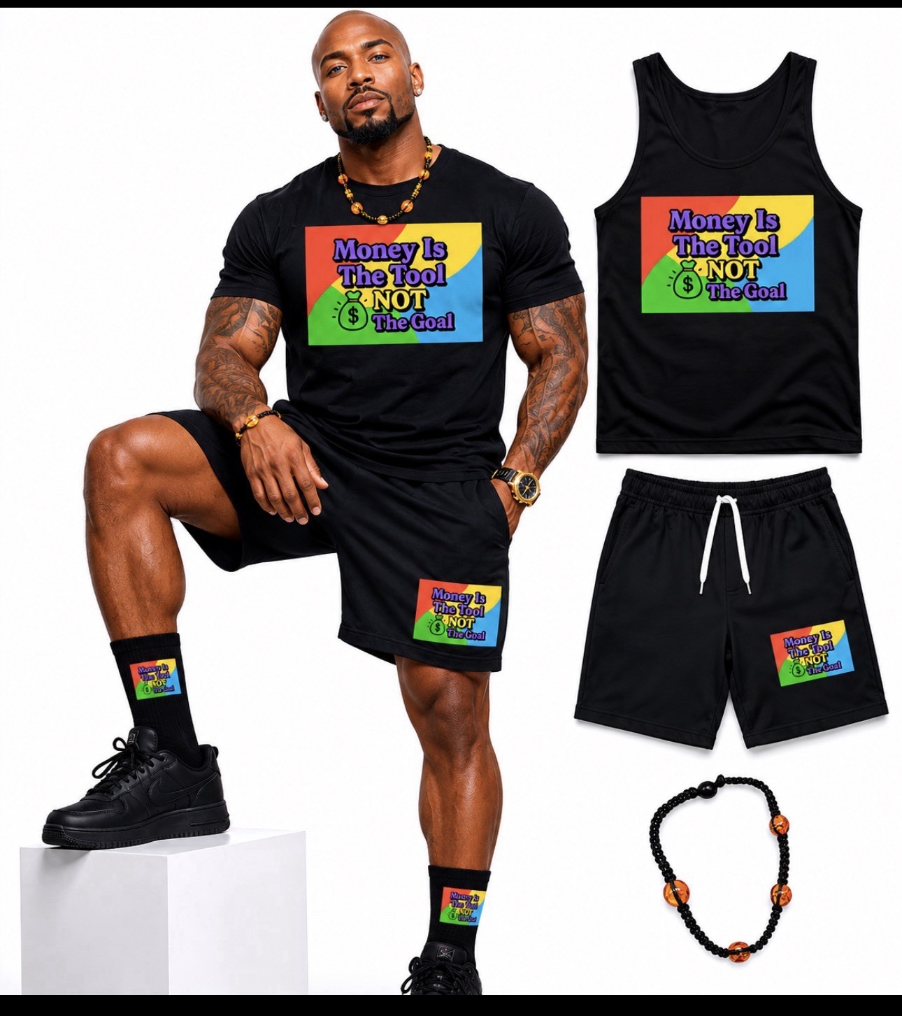 gildan t shirts Money Is A tool With Black Back For Y2K & Gothic w/multicolor P gallery