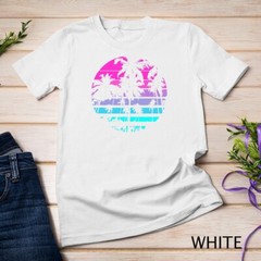 Retro Eighties 80s _ 90s Beach Style design with palm trees Unisex T-shirt