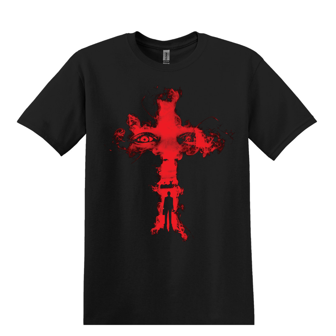 The Exorcist Movie Horror T-Shirt Black S-3XL Regan Red Cross Tee gallery