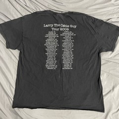 Vintage 2000s Larry The Cable Guy Git R Done Comedy Tour 2009 T Shirt Size XXL