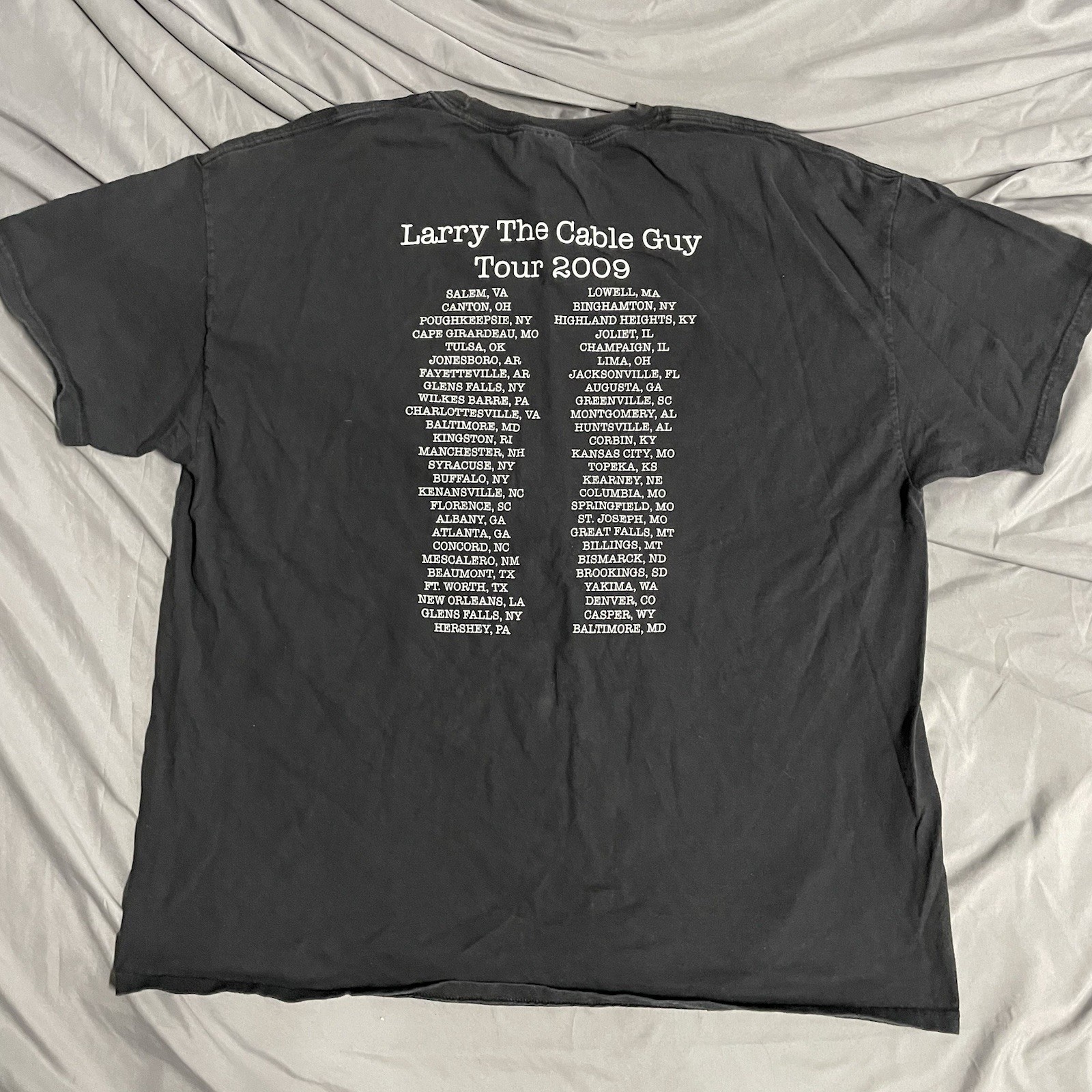 Vintage 2000s Larry The Cable Guy Git R Done Comedy Tour 2009 T Shirt Size XXL gallery