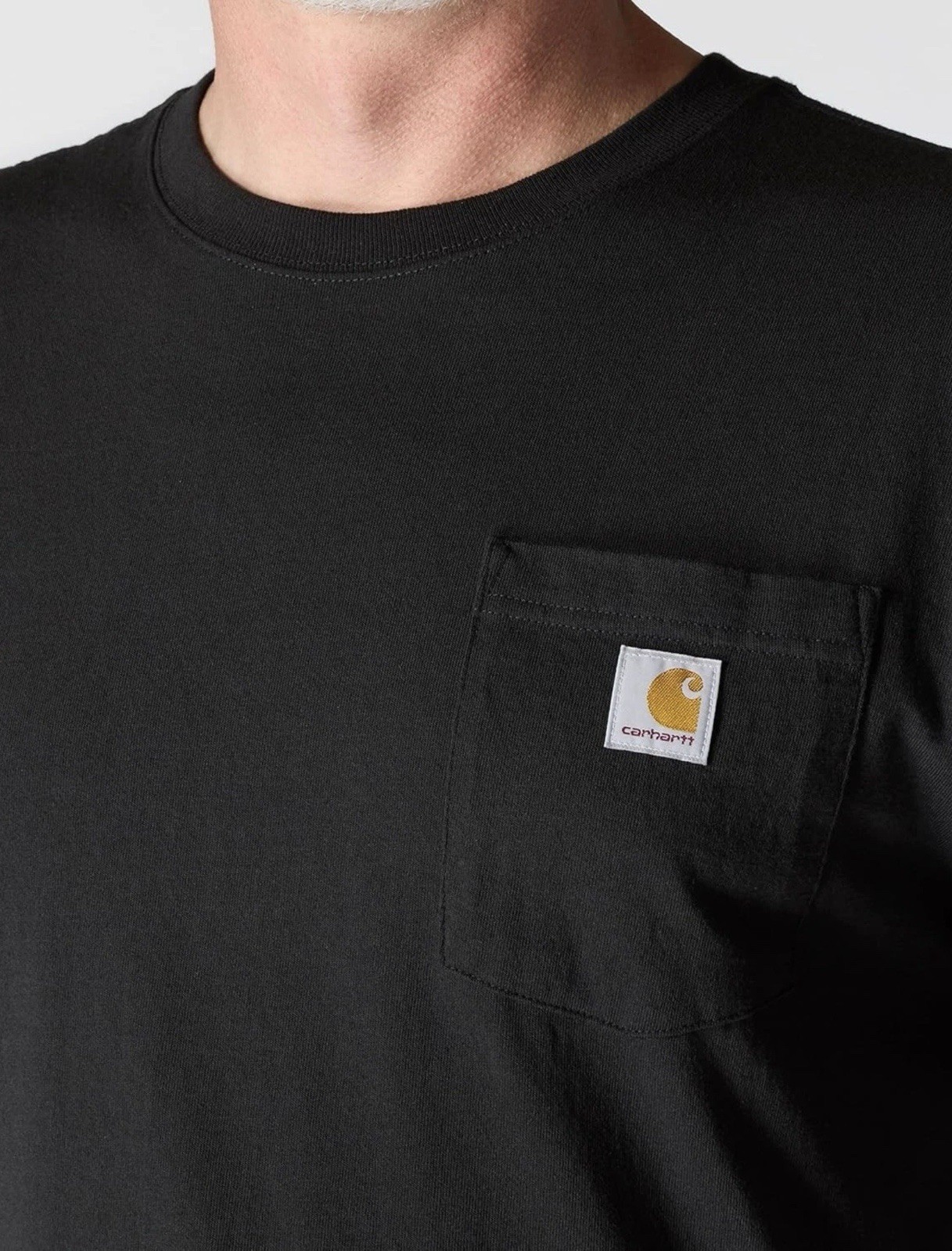 Carhartt K-87 Loose Fit Heavyweight Short Sleeve Pocket T-Shirt Shirt BLK gallery