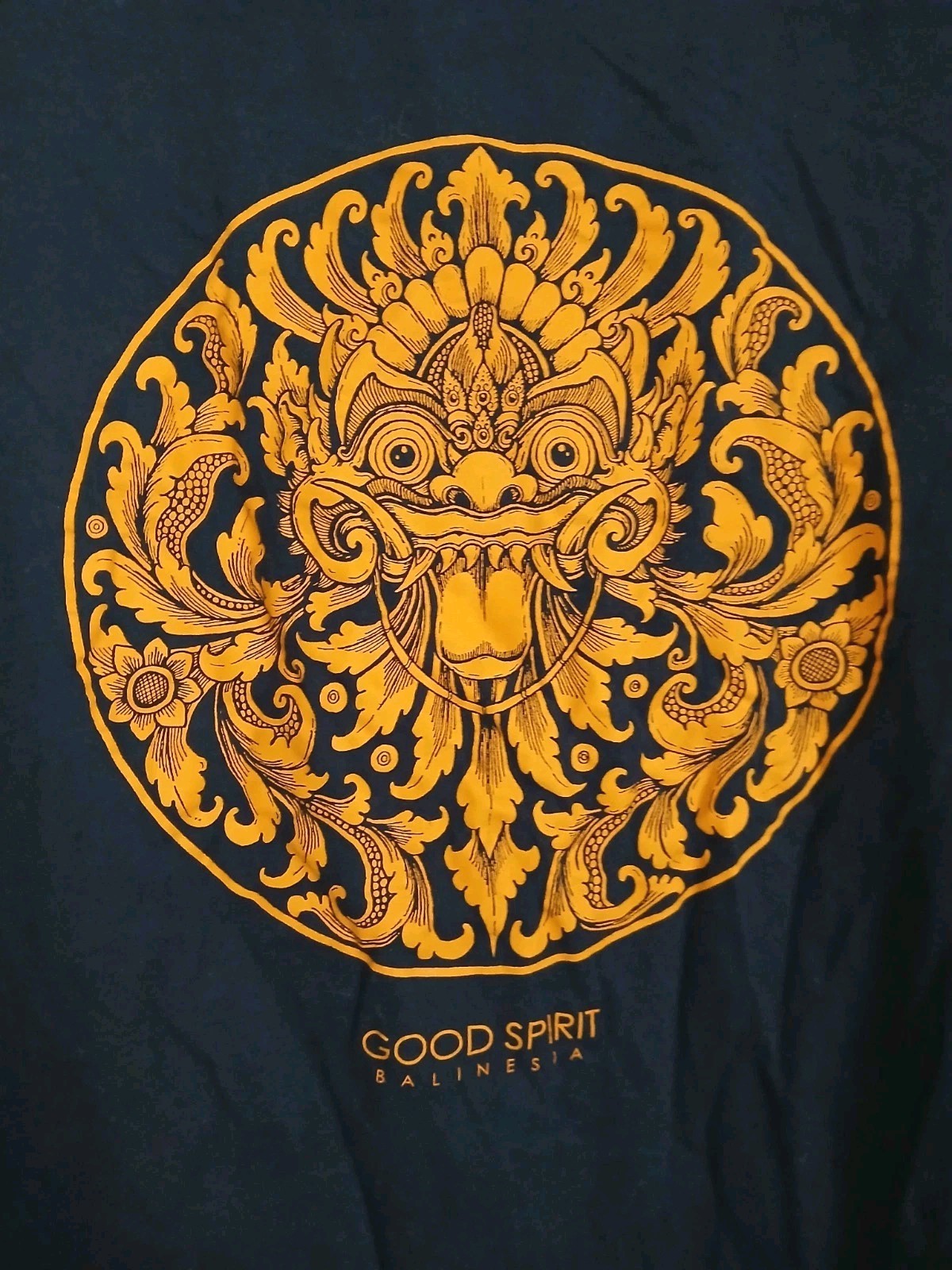Spectacular NEW Balinesia XXL Dark Blue T Shirt 100% Cotton BALI Indonesia In US