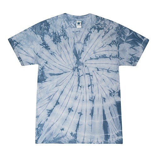 Multi-Color Tie Dye Spider T-Shirts, Adults Short Sleeve Cotton Colortone gallery