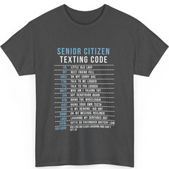 Senior Citizen Texting Code Cool Funny Old People Fun Unisex Crewneck Sweatshirt