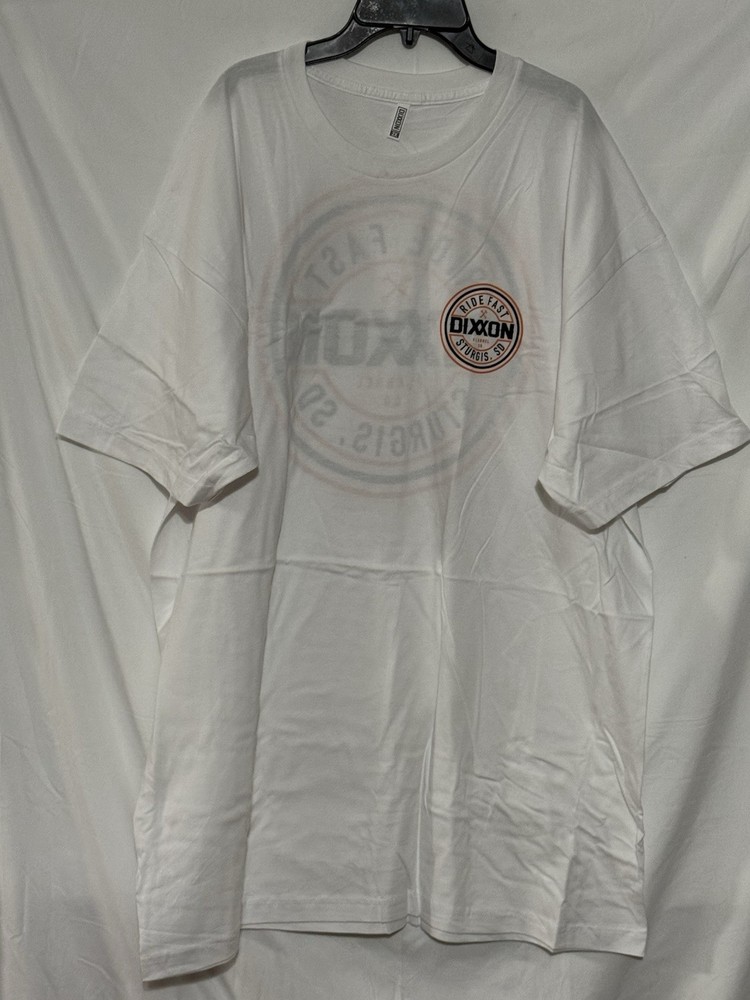 75 characters ✔) Alternate: Dixxon Sturgis Ride Fast Corpo White Tee 2XL NWOT