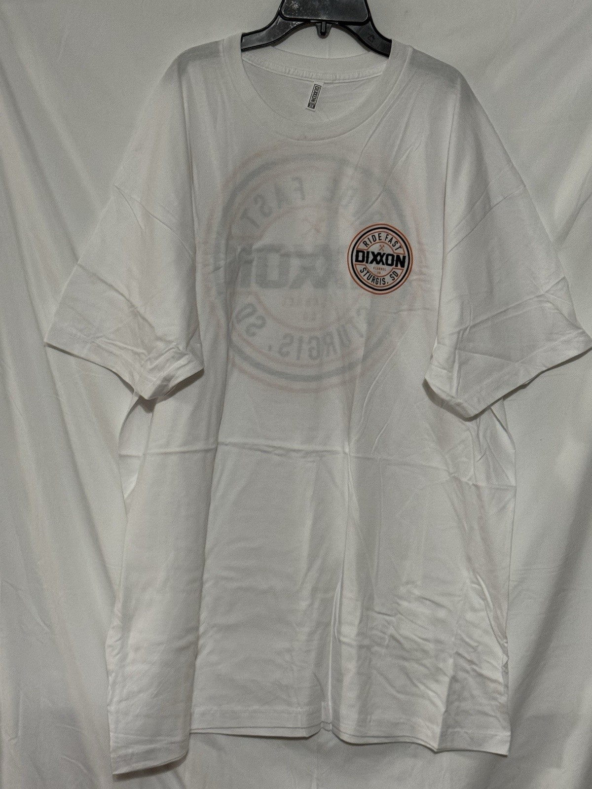 75 characters ✔) Alternate: Dixxon Sturgis Ride Fast Corpo White Tee 2XL NWOT