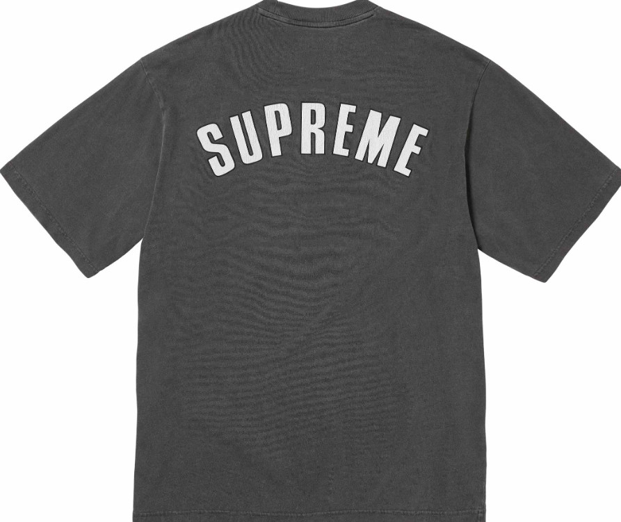 Supreme Cracked Arc S/S Top Black Size XL SS24 In Hand Ships Fast Spellout gallery