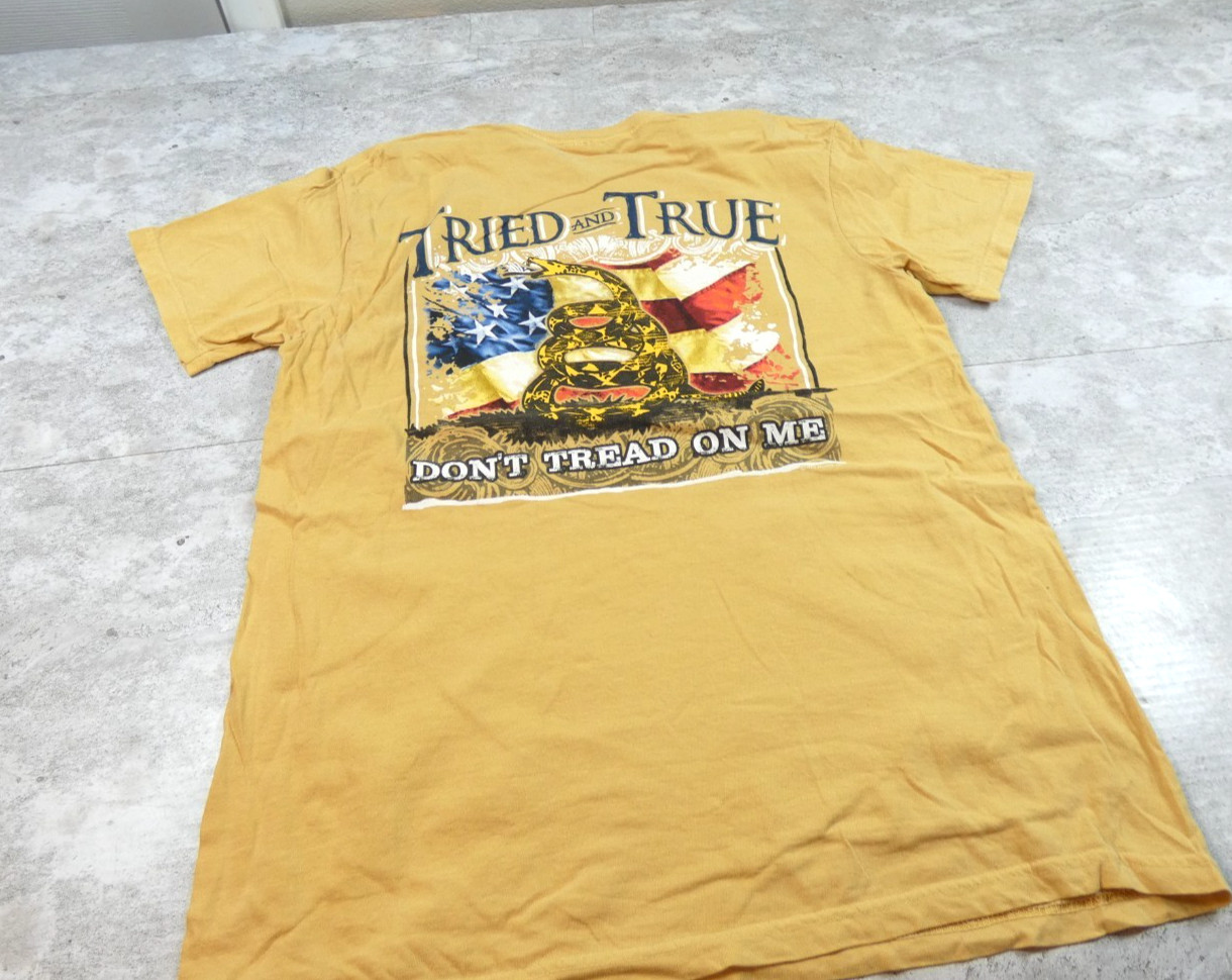 Comfort Colors Tee Shirt Large Yellow Tried True 2nd Amendment Grunt Pullover gallery